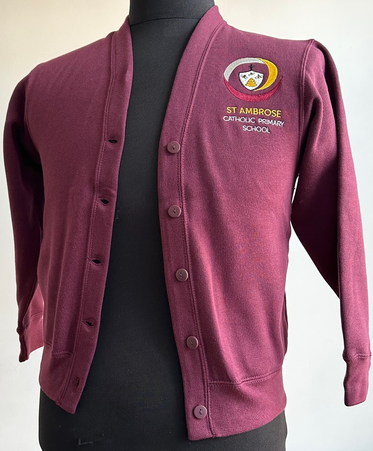 Burgundy Cardigan